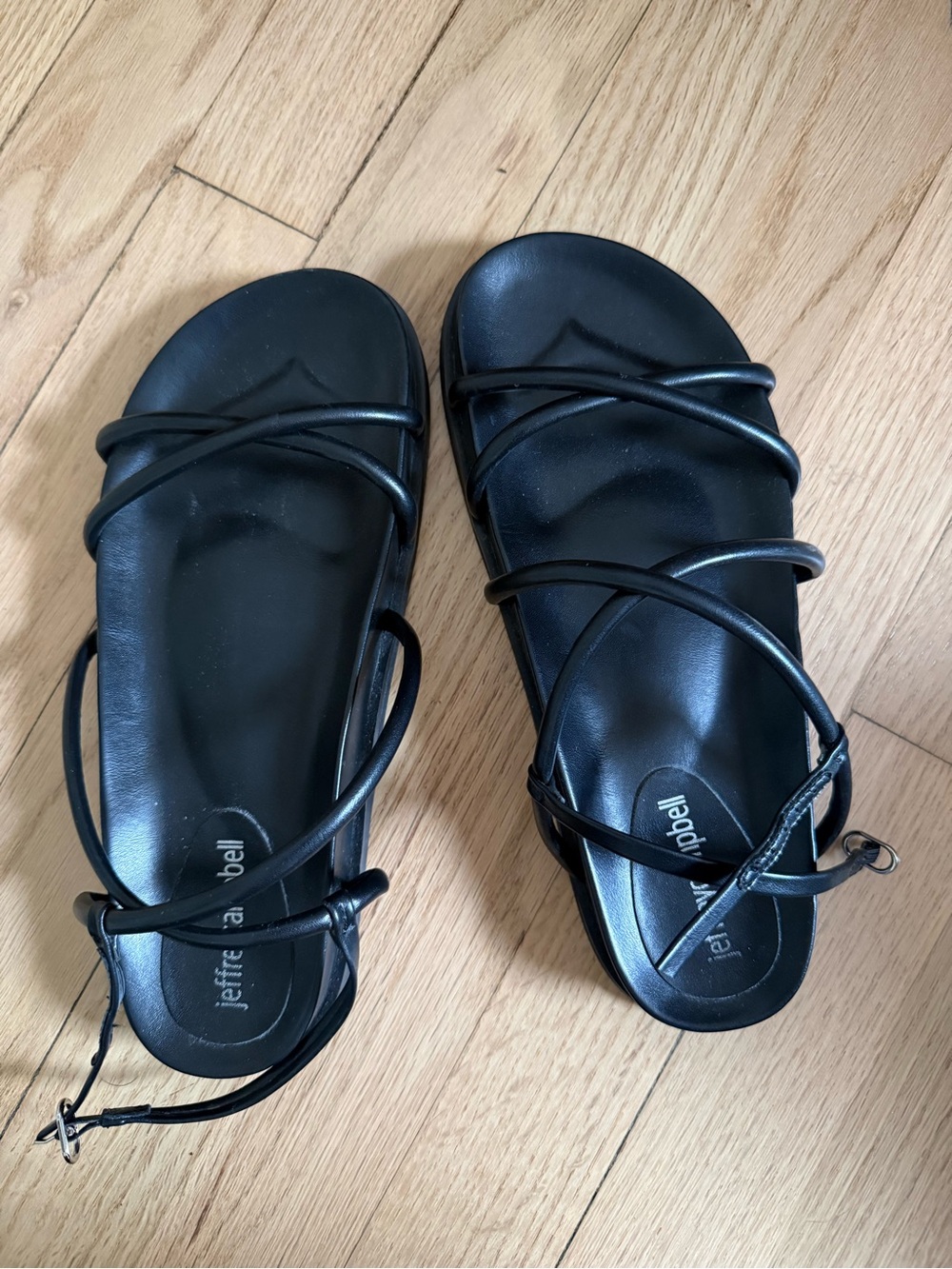 Jeffrey Campbell Black Strappy Thin-Sole Sandals